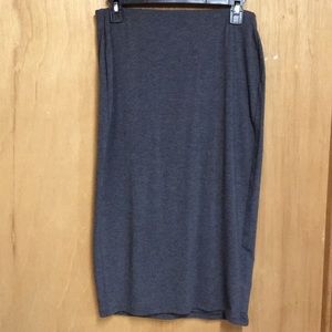 Grey heather pencil old navy skirt